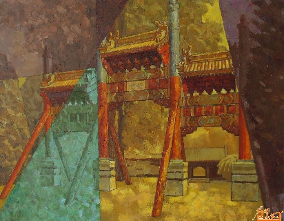 油画-皇城系列之十二